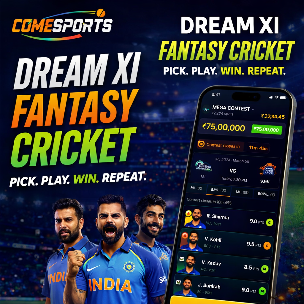 Come India Hub fantasy cricket challenge visual